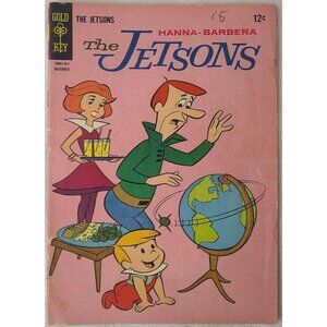 Jetsons 18 Gold Key Comics 1965 2.0 GD Hanna-Barbera Pink Cover Orbit Scene